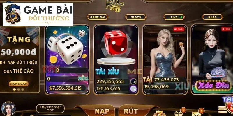 Ricwin - Trải Nghiệm Giải Trí Đẳng Cấp, Săn Thưởng Lớn