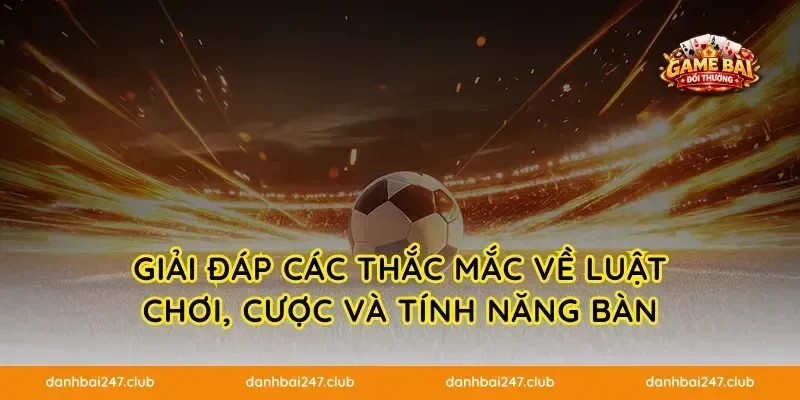 Giải đáp các thắc mắc về luật chơi, cược và tính năng bàn